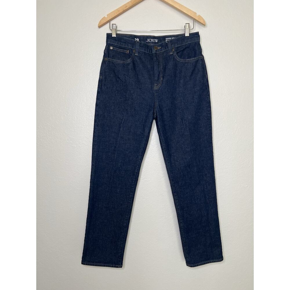 J. Crew Nipped Straight High Rise Semi Stretch Jeans Size 29